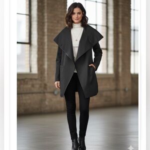 Mackage asymmetrical front lightweight jacket